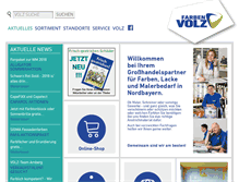 Tablet Screenshot of farben-volz.de